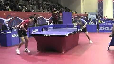 Table tennis  Qatar Open-2010. Igor Rubstov - Wang Hao.