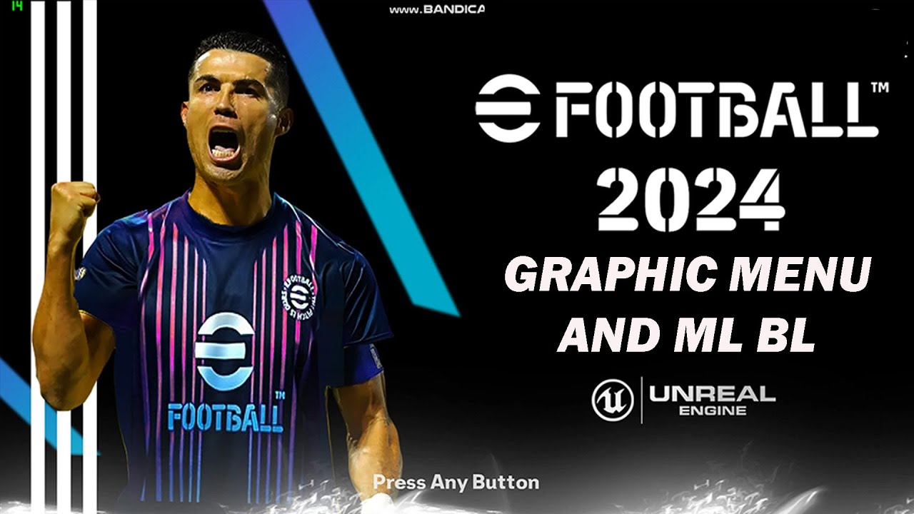PES 2017 EFOOTBALL 2024 GRAPHIC MENU AND ML BL - YouTube