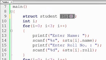 132. Array of Structure in C Programming (Hindi)
