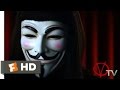 V for vendetta 2005  v on tv scene 28  movieclips