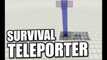 Minecraft - SURVIVAL TELEPORTER ( NO MODS ) Tutorial ( PE / XBOX / PS3 / WII U )