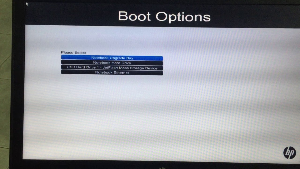 How to boot the hp EliteBook laptop 
