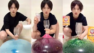 Wubble Bubble Cola Mentos Dry Ice Baking Soda Experiment!