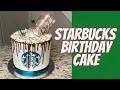 Starbucks Birthday Drip Cake