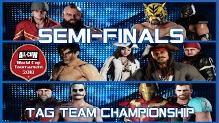 Avengers vs Sons of Arkham, World Cup Semi-Finals: Zangief vs King, Jack Sparrow vs Jin Kazama