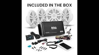 BOSS Audio ASK904B.64 Marine Boat Speakers & 4 Channel Amplifier Review