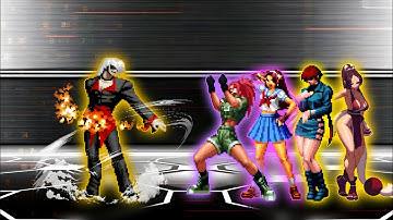 [KOF Mugen] Devourer Element Vs. KOF Girls Team