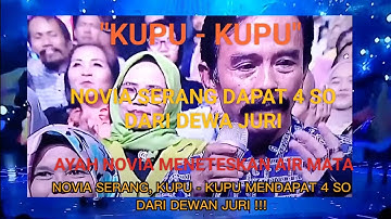 JURI BERIKAN 4 SO - NOVIA  SERANG BERHASIL BAWA LAGU " KUPU - KUPU " DENGAN BAIK !!!