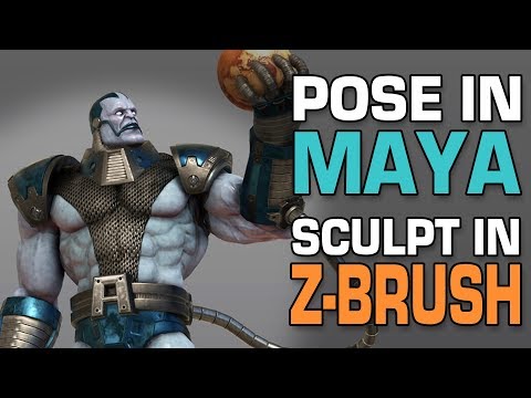 Maya 2017 Character Tutorial: Pose in Maya and Sculpt in Z-Brush
