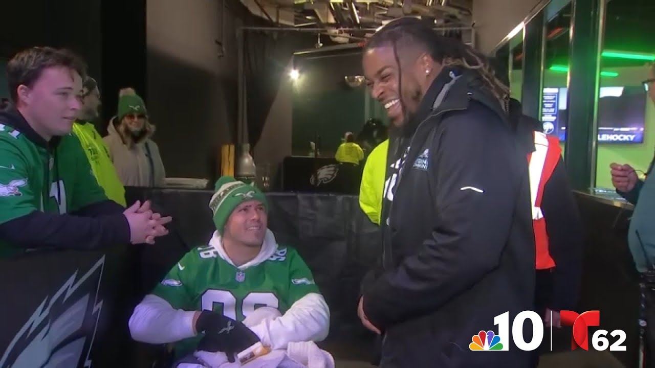 Eagles invite survivor of New Orleans attack to playoff game - YouTube