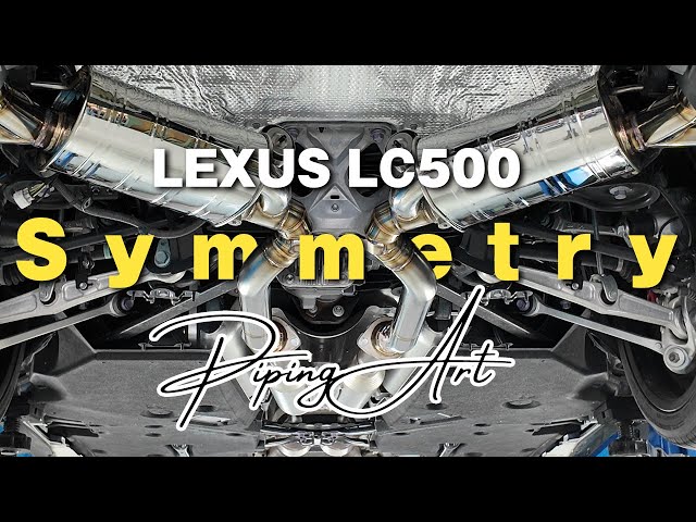 LEXUS LC500] Symmetrical one-off muffler making / LEXUS LC500