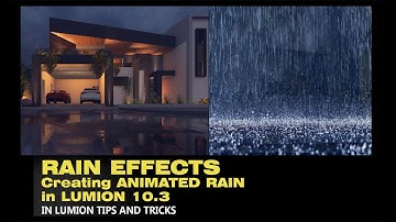 Realistic Rain Effect Rain Drop / Snow Effect in Lumion 10.3- SERIES - 54