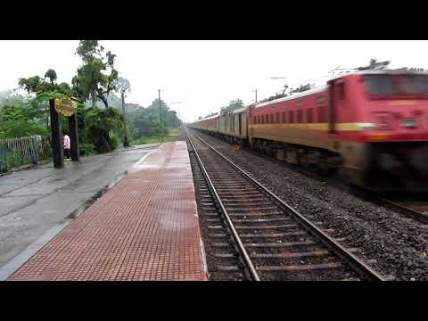 Red WAP4 with red LHB coaches- Bengaluru Cantt- NewTinsukia Express