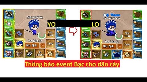 Thông báo event bạc cho dân cày và nâng cấp full 14 trái sever HCB | Làng Lá Phiêu Lưu Ký - HTC game