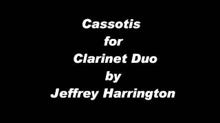 Cassotis for Clarinet Duo (Clarinet and Bass Clarinet) by Jeffrey Harrington