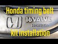 How to change a timing belt on a Honda -- complete start to finish