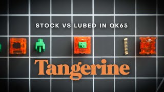 Tangerines Sound Test Showcase (Stock vs Lubed, QK65)