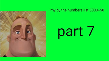 my by the numbers list 2400-2300.5 part 7