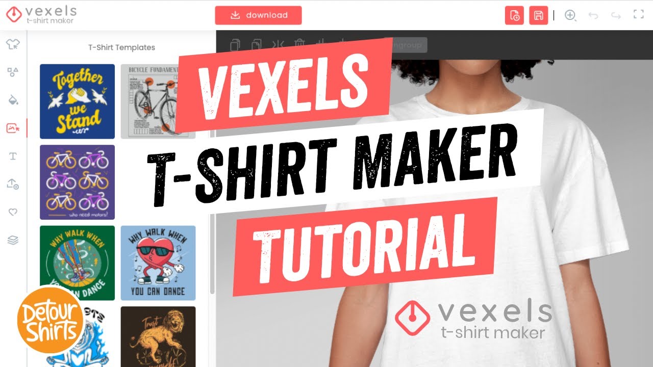Learn How To Use the Vexels T-Shirt Maker  Step by Step Tutorial Shirt  Design for Print on Demand 