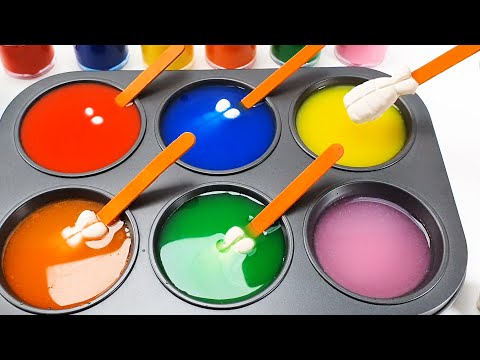 재미있는 플레이도우 물감놀이 초밥새우만들기 예쁜무지개색깔로변했어요 #2 Play Paint Game Sushi Shrimp Making Beautiful Rainbow Colors