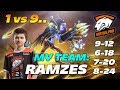 RAMZES666 ARC WARDEN with 4 feeders in team.. [1 vs 9 game] | Dota 2 TOP MMR