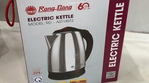 Ấm siêu tốc 1.8 lít Rạng Đông thân inox 304 cao cấp có thể dùng làm quà tặng