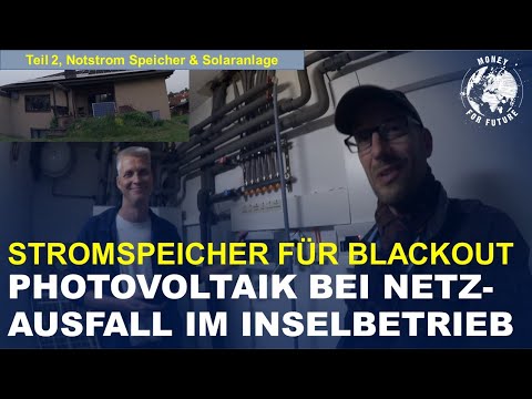 Stromspeicher für Stromausfall! Photovoltaik Notstrom test im Inselbetrieb! Teil 2