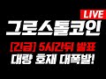 [그로스톨코인]🚨초긴급속보🚨5시간 뒤 대량 호재 대폭발!!  #그로스톨코인 #그로스톨코인전망 #그로스톨코인분석 #그로스톨코인코인전망 #그로스톨코인대응