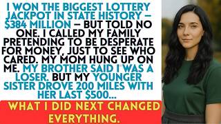 I Won The Biggest Lottery Jackpot In State History — $384 Million — But Told No One  I Called M