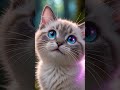 Adorable Cat In Forest #cute #adorable #cat #aesthetic #cartoon #enjoy #animationvideo #animal
