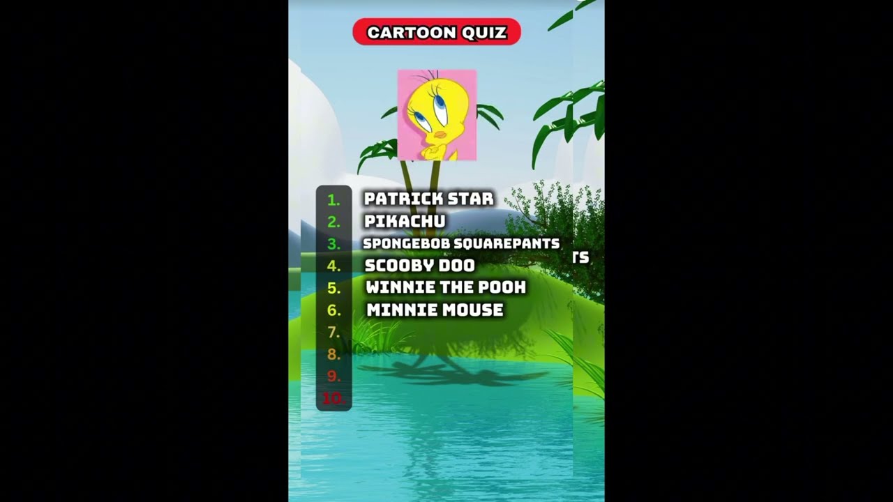 Cartoon Quiz Can You Name These 10 Cartoon? 