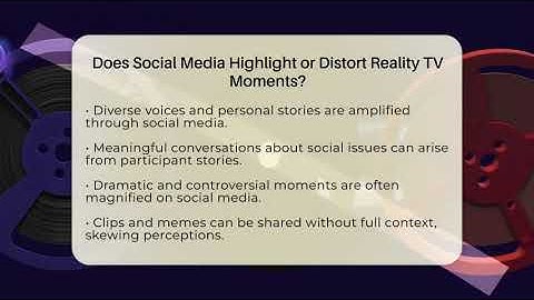 Does Social Media Highlight or Distort Reality TV Moments? - The Reality Radar