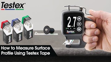 How to Measure Surface Profile Using Testex Tape