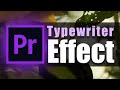 How to Make Typewriter Effect in Premiere Pro | Tutorial