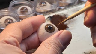 Human eyes created by craftsmen with 40 years of experience. artificial eye.