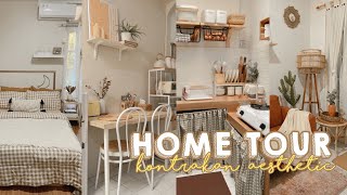 HOME TOUR - Rumah Kontrakan Aesthetic, hasil makeover low budget 2021 (rent house tour)