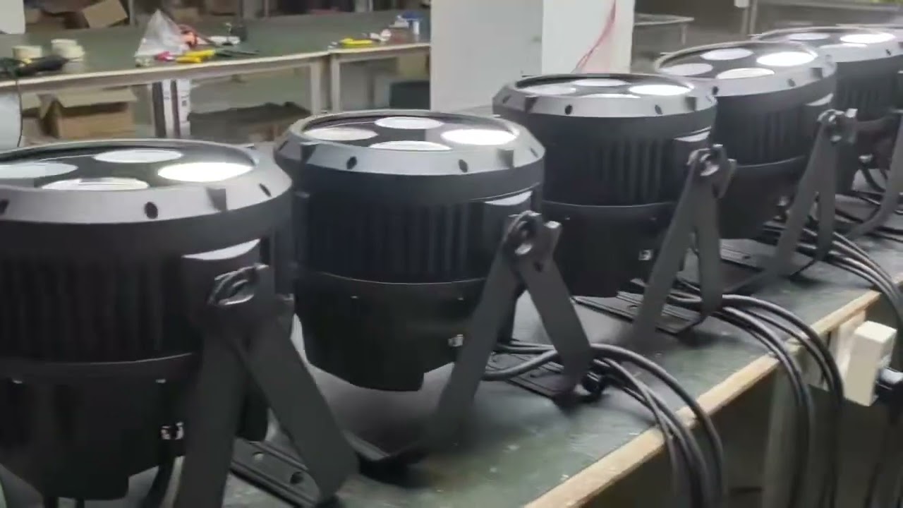 Waterproof four-eye face light suitable for stage fill light Features positive white warm warm white