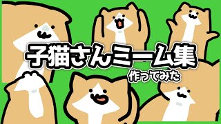 子猫さんが猫ミーム作った