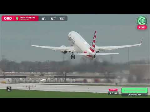 🔴 LIVE: SUPER O'HARE ACTION ✈️ | Plane Spotting | Real time airport traffic