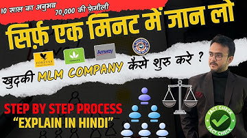 Khud Ki MLM Company kaise shuru kare? mlm software kaha se banaye? mlm plan kaise banaye? #mlmplan