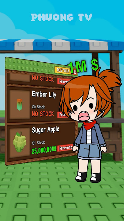 When Sugar Apple In Stock 😭 #roblox #robloxanimation #growagarden