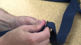 How To Adjust Welch Suspender Length Using The Clasp