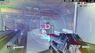 Wine 4.13 + DXVK 1.3.3 - Overwatch EPIC settings - Practice Range - Linux