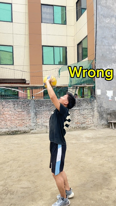 Overhead Pass: Stop Doing This WRONG! (Right Technique Revealed )  #volleyball #wrong #right
