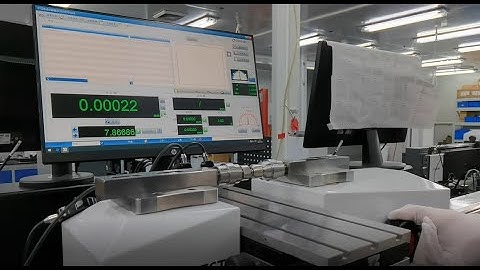 Universal length measuring machine Repeatability test