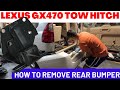 How to Install Lexus GX470 OEM Tow Hitch | Rear Bumper Removal