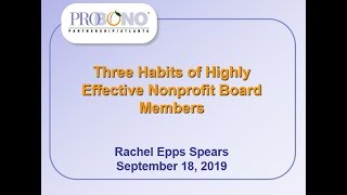 3 Habits of Highly Effective Board Members