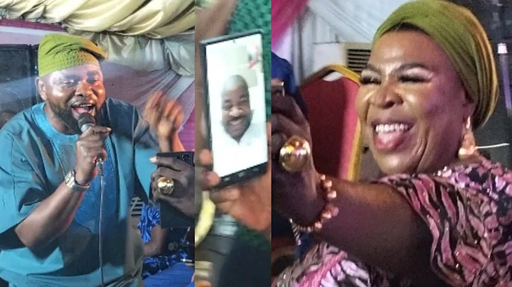 MOMENT MADAM SAJE SHOW  VIDEO CALLED OF MC OLUOMO TO ERE ASALATU ON STAGE.#viralvideo 