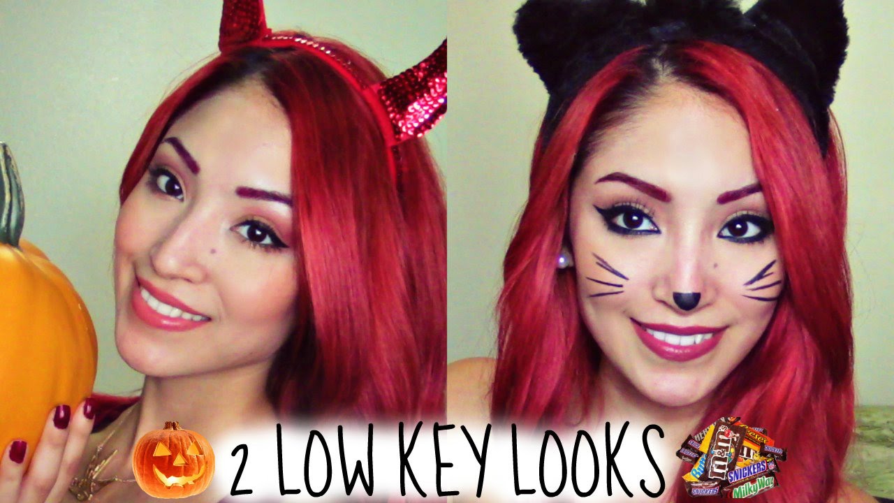 2 SIMPLE LOW KEY HALLOWEEN MAKEUP/COSTUME IDEAS YouTube