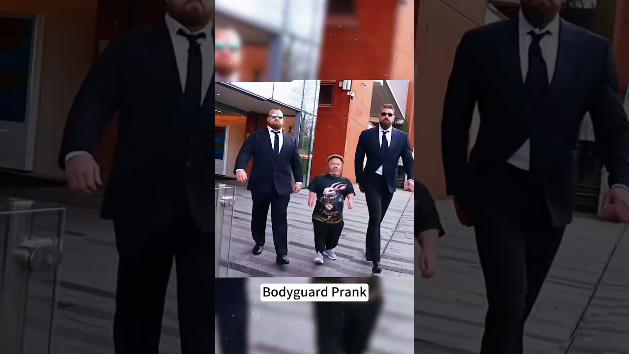 Bodyguard prank🤣🤣#funny #funnyvideo #funnyprank #foryou #fypシ #prank